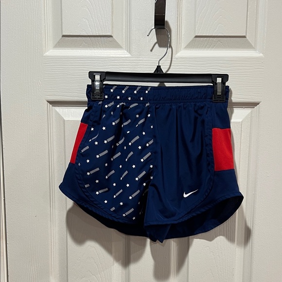 Nike Red and Navy Tank Top & shorts set Girls size small Patriotic 4th of July - Picture 4 of 6